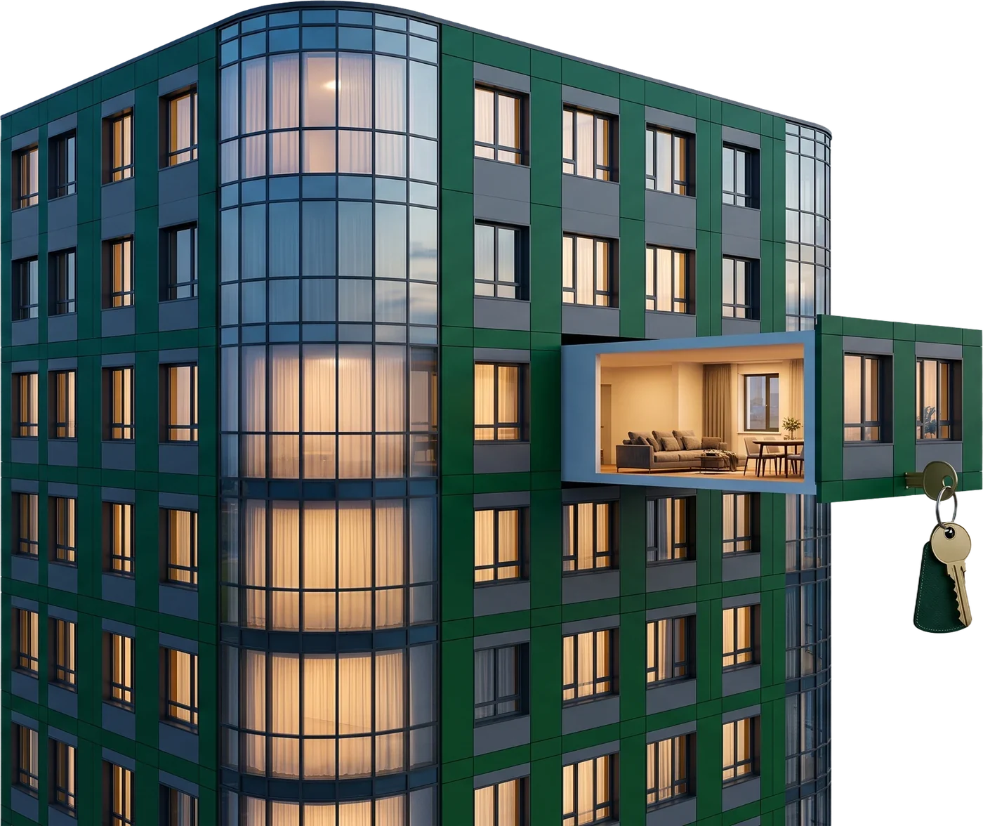 Квартира AIVA Business с ключом